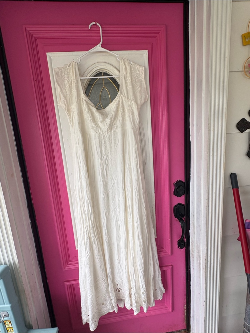 torrid Ivory Button-Front Maxi Dress - Picture 7 of 12